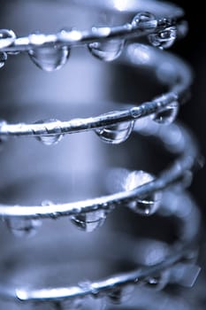 Rain drops of water