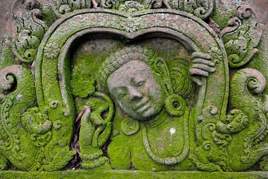 Traditional figures are available for sale in the garden of Ban Phor Linag Meun's Terracota Art at Terracota Garden in Chiang Mai in northern Thailand in South East Asia.