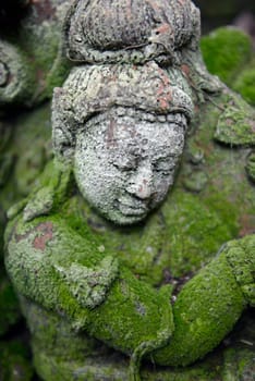 Traditional figures are available for sale in the garden of Ban Phor Linag Meun's Terracota Art at Terracota Garden in Chiang Mai in northern Thailand in South East Asia.