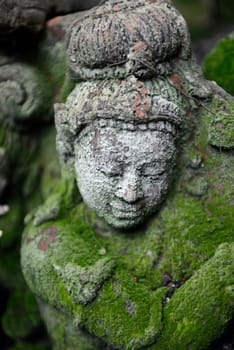 Traditional figures are available for sale in the garden of Ban Phor Linag Meun's Terracota Art at Terracota Garden in Chiang Mai in northern Thailand in South East Asia.