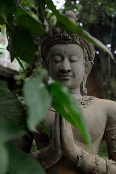 Traditional figures are available for sale in the garden of Ban Phor Linag Meun's Terracota Art at Terracota Garden in Chiang Mai in northern Thailand in South East Asia.