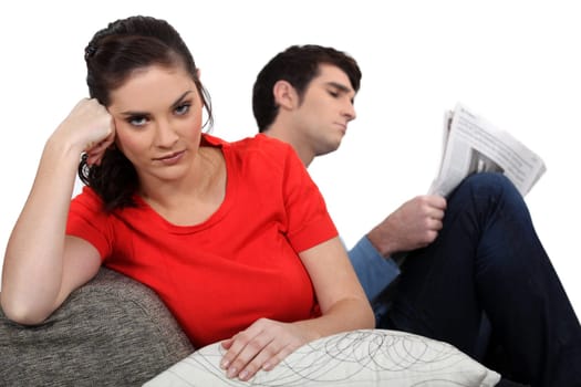 Angry couple