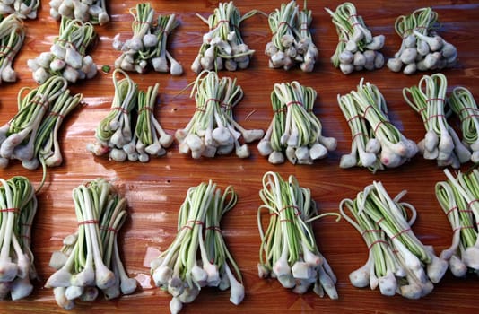 The soup gewuertz Galangal market in the provincial capital Amnat Charoen in the province of Amnat Charoen in the Isan in northeastern Thailand.