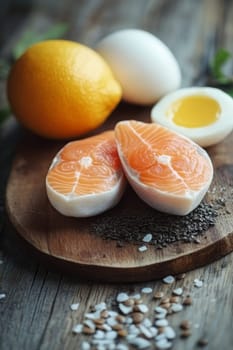 Ketogenic diet. Keto diet concept, Generative AI food