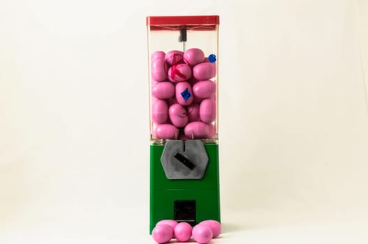 Vintage Eggs Slot Machine on White Background