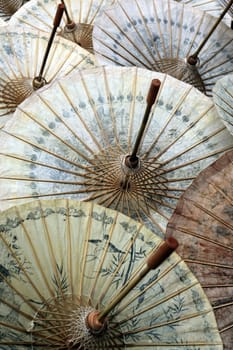 The traditional paper screen production in Chiang Mai in the north of Thailand