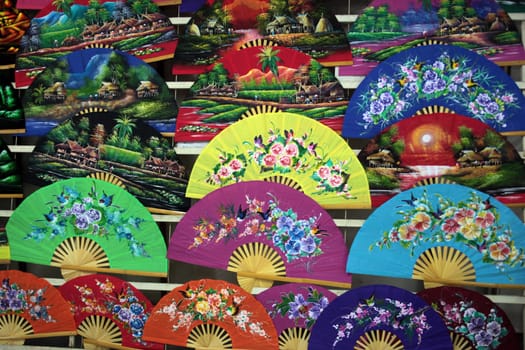 The traditional paper mill production in Chiang Mai in the north of Thailand.
