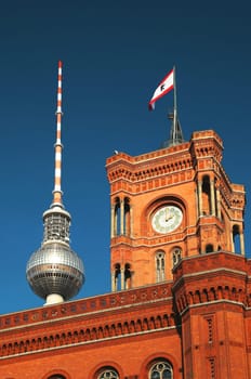 Rotes Rathaus Deutschland Berlin / Red City Hall Germany Berlin