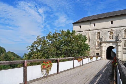 Bridge and entrance of a castle