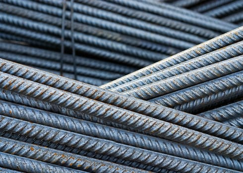 Reinforcement of iron building material metal