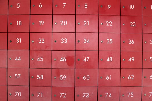 Mailbox on the Thai Laendian Post office on the island of Ko Tao in the Gulf of Thailand in the south-west of Thailand in South East Asia