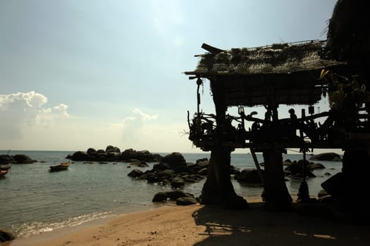 The beach of Sai Naun Beach on the island of Ko Tao in the Gulf of Thailand in the south-west of Thailand in South East Asia.