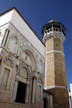 Africa,North Africa,Tunisia,Tunis.A mosque in the medina or old town of the Tunisian capital Tunis. .......