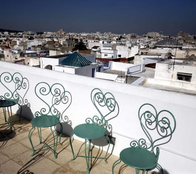 Africa,North Africa,Tunisia,Tunis.An alley in the medina with the market or Souq in the old town of the Tunisian capital Tunis.....