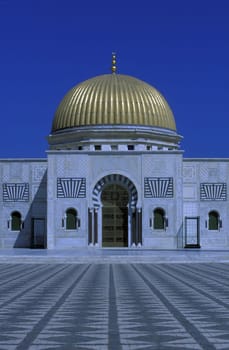 The Habib Bourguiba Mausoleum in Monastir on the Mediterranean Sea in northeastern Tunisia in North Africa.