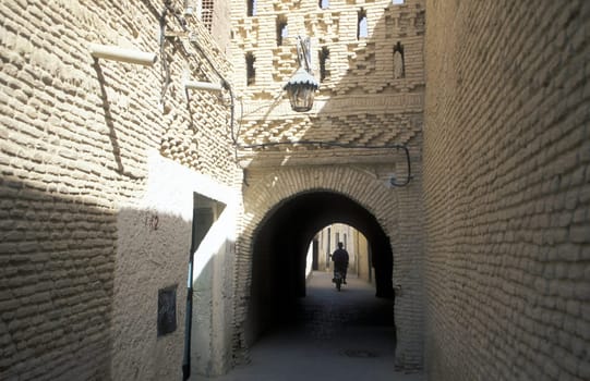 The old town of Tozeur in the south of Tunisia in North Africa.