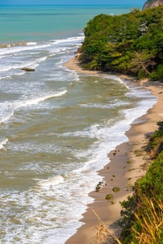Untouched deserted beaches near the town of Palomino in La Guajira, Colombia