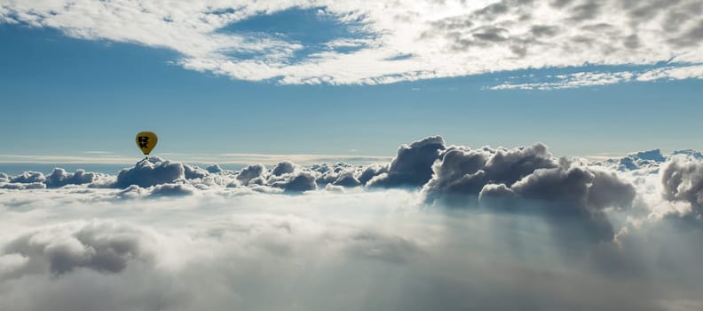 above the clouds