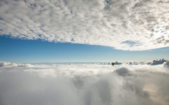 above the clouds