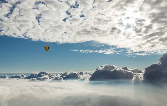 above the clouds