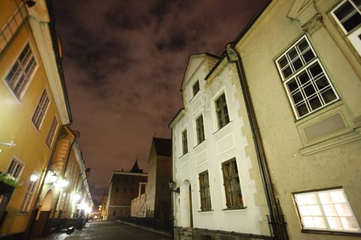 Europe,Eastern Europe,Baltic States,Latvia,Riga,Old Town,Alley,Architecture,Night,Evening,Summer Night
