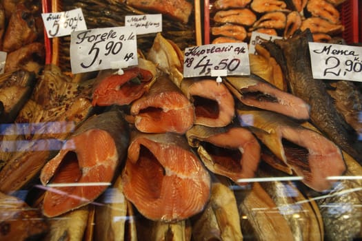 The market hall in the Old Town of Riga,the main city of Latvia in the BalticS in Eastern Europe.