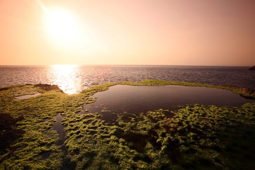 Asia,Indonesia,Bali,Nusa Lembongan,Landscape,Nature,Sea,. The coast landscape on the coast of nusa Lembongan island near Bali in eastern Indonesia.       (Urs Flueeler)
