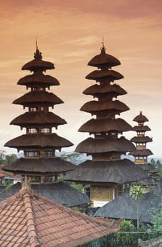 Pura Taman Ayun near Mengwi in central Bali on the island of Bali in Indonesia.