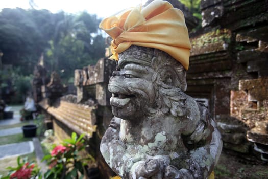Asia,South East,Indonesia,Bali,Island,Ubud,Temple,Goa Gajah,Figure,Stone Figure,(Urs Flueeler)