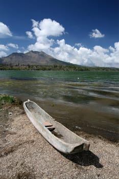 Asia,South East,Indonesia,Bali,Island,Central Bali,Lake Batur,Lake,Volcano,Landscape,(Urs Flueeler)