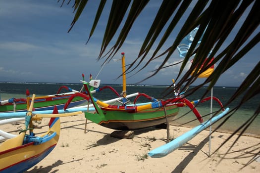Asia,South East,Indonesia,Bali,Island,Sanur,Beach,Fishing Boat,(Urs Flueeler)