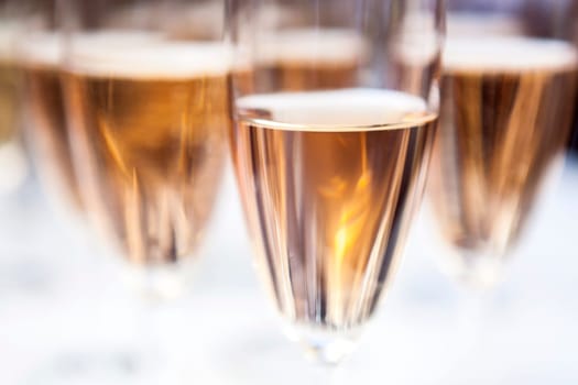Sparkling wine glasses