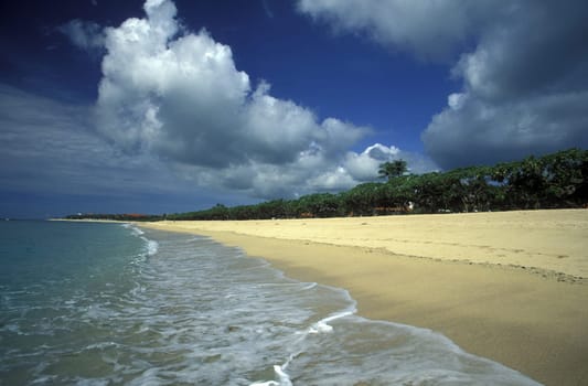 A beach in Nusa Dua in the south of the island of Bali in Indonesia in South East Asia.