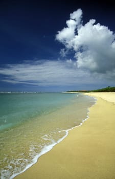 A beach in Nusa Dua in the south of the island of Bali in Indonesia in South East Asia.