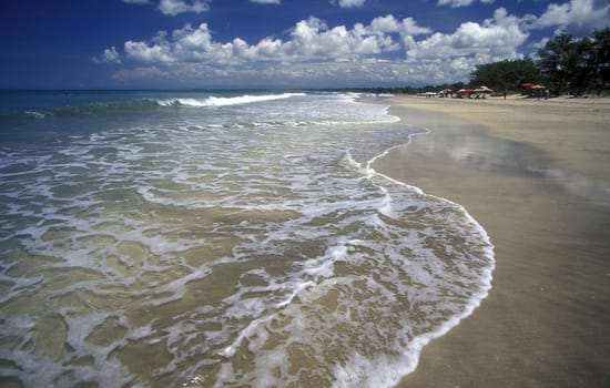 A beach in Nusa Dua in the south of the island of Bali in Indonesia in South East Asia.