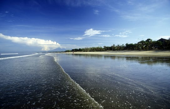 A beach in Nusa Dua in the south of the island of Bali in Indonesia in South East Asia.