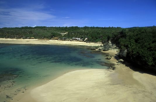 A beach called Paradise Beach or Dreamland Beach in the south of the island of Bali in Indonesia in South East Asia.