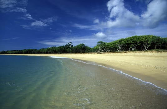 A beach in Nusa Dua in the south of the island of Bali in Indonesia in South East Asia.