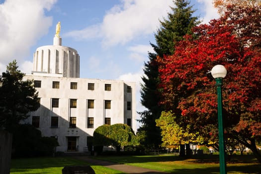 Daytime on the Capital Grounds Salem Oregon Northwest United States