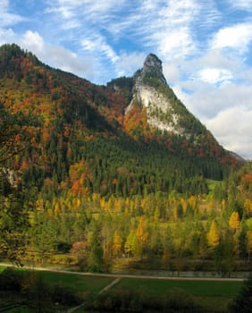 View of Kofel,Ammergau Alps,Upper Bavaria,Germany