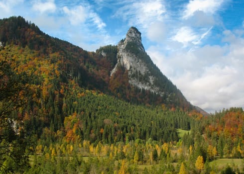View of Kofel,Ammergau Alps,Upper Bavaria,Germany