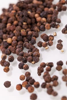 colorful dried peppercorns spice pepper close-up grains