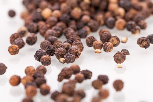 colorful dried peppercorns spice pepper close-up grains
