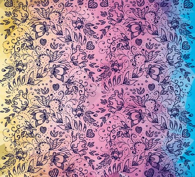 Rainbow pattern romantic