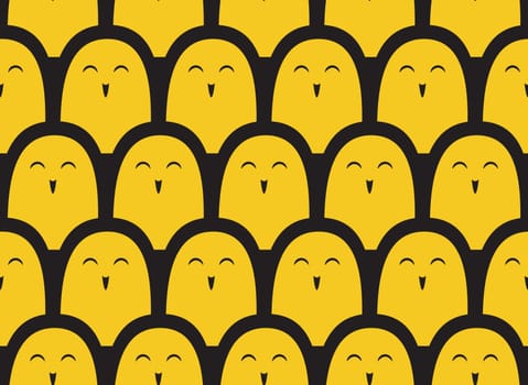 Colorful vector simple pattern . Crowd