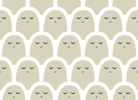 Colorful vector simple pattern . Crowd