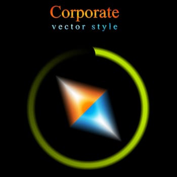 Abstract vector bright logo background