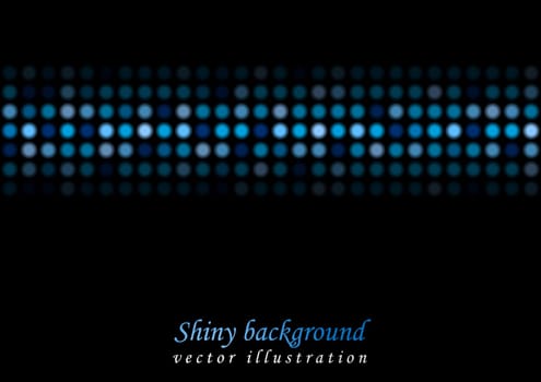 Blue shiny lights vector background