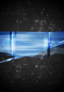Abstract hi-tech vector blue background