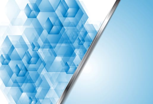 Abstract blue tech vector backdrop